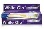 Зубная паста (150 г) 2 в 1 с ополаскивателем, с зубной щеткой White Glo против пятен+зубочистки